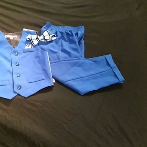 Boys 4T suit vest,  pants and bow tie.